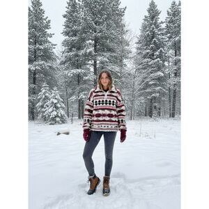 Offline by Aerie Sherpa 1/4 Zip Aztec Western Pattern Pullover XS